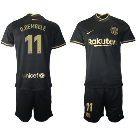 Camisetas FC Barcelona Ousmane Dembele 11 Niños Segunda Equipacion 2020/2021 